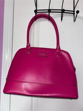 kate spade Hot Pink Leather Dome Satchel